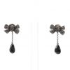 Pomellato Forever earrings in blackened gold,  diamonds and onyx - 360 thumbnail