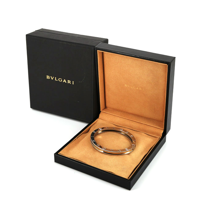 Bracciale Bulgari B.Zero1 in acciaio e oro giallo - Detail D2