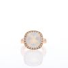 Poiray Fille Antique ring in pink gold,  quartz and diamonds - 360 thumbnail