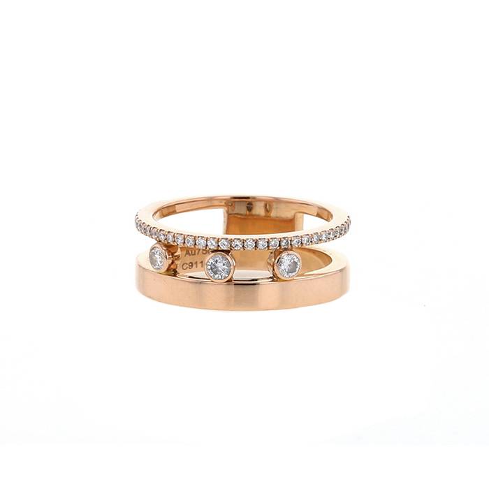 Messika Move Romane ring in pink gold and diamonds - 00pp