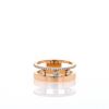 Messika Move Romane ring in pink gold and diamonds - 360 thumbnail