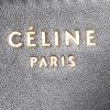 Bolso de mano Celine Luggage Micro en lona beige y roja y cuero negro - Detail D3 thumbnail