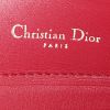 Shopping bag Dior Diorissimo in pelle bordeaux - Detail D4 thumbnail
