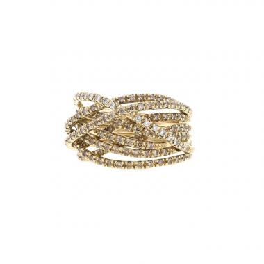 Sortija H. Stern Zephyr en oro amarillo y diamantes