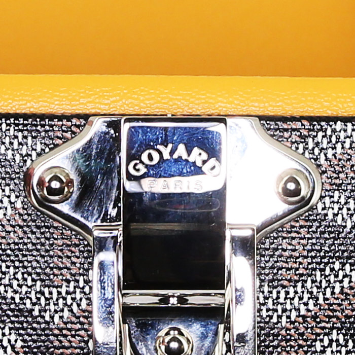 Goyard jewelry box in monogram canvas and black leather - Detail D3