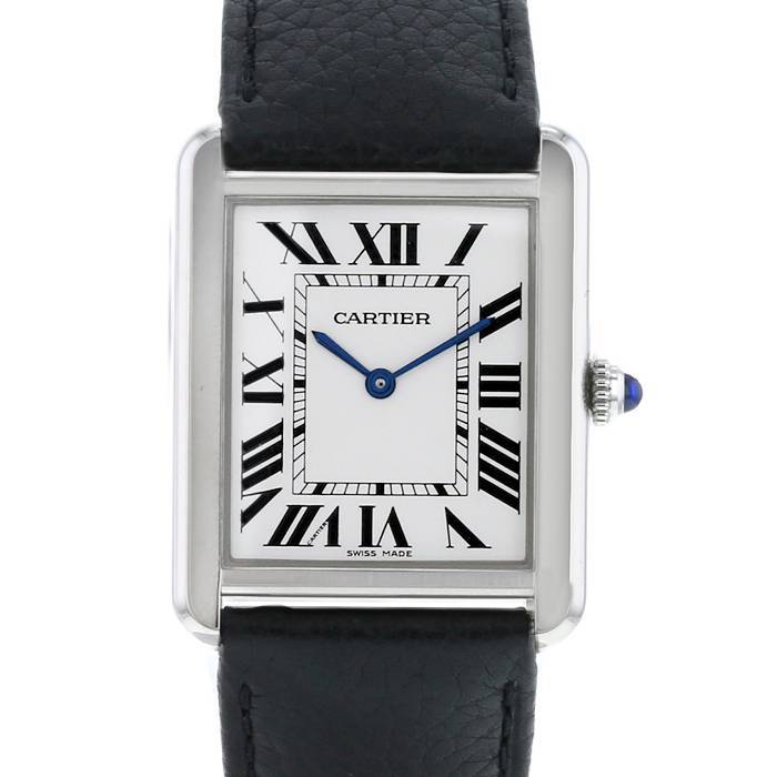 Cartier Tank Solo watch in stainless steel Ref:  3169 Circa  2010 - 00pp