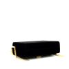 Bolso bandolera Saint Laurent en terciopelo y cuero negro - Detail D4 thumbnail