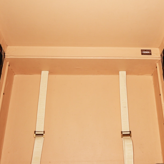 Valise Louis Vuitton Alzer 80 en toile monogram marron et lozine marron - Detail D2