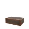 Louis Vuitton Bisten 80 suitcase in brown monogram canvas and brown lozine (vulcanised fibre) - Detail D5 thumbnail