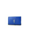 Saint Laurent Kate shoulder bag in blue leather - 00pp thumbnail