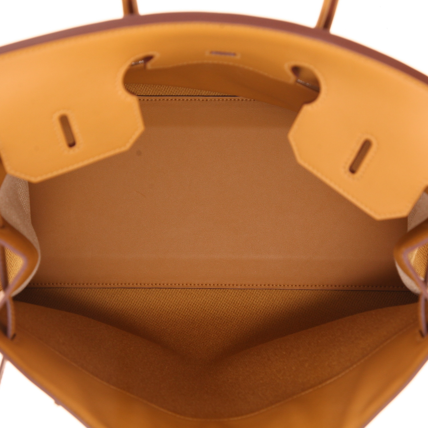 Hermes Birkin 35 cm Fray Fray handbag in beige canvas and Sésame beige leather - Detail D3