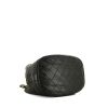 Chanel Vintage shopping bag in black quilted leather - Detail D4 thumbnail