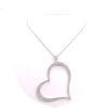 Piaget Coeur large model necklace in white gold and diamonds - 360 thumbnail