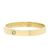 Bracelet jonc articulé Cartier Love Anniversary en or jaune et diamant, taille 16 - 00pp thumbnail