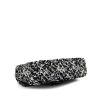 Borsa Chanel Mini Timeless in paillettes nere e argentate - Detail D5 thumbnail