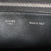 Celine Trapeze large model handbag in black grained leather and black suede - Detail D3 thumbnail