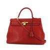 Hermes Kelly 35 cm handbag in red togo leather - 00pp thumbnail