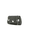 Chanel Petit Shopping bag worn on the shoulder or carried in the hand in grey denim canvas - 00pp thumbnail