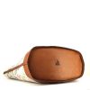 Bolso Cabás Lanvin en lona beige y cuero marrón - Detail D5 thumbnail
