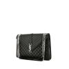 Saint Laurent  Enveloppe large model  shoulder bag  in black quilted grained leather - 00pp thumbnail