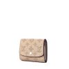 Billetera Louis Vuitton en cuero mahina beige - 00pp thumbnail