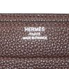 Porta-documentos Hermès Sac à dépêches en cuero granulado marrón - Detail D3 thumbnail