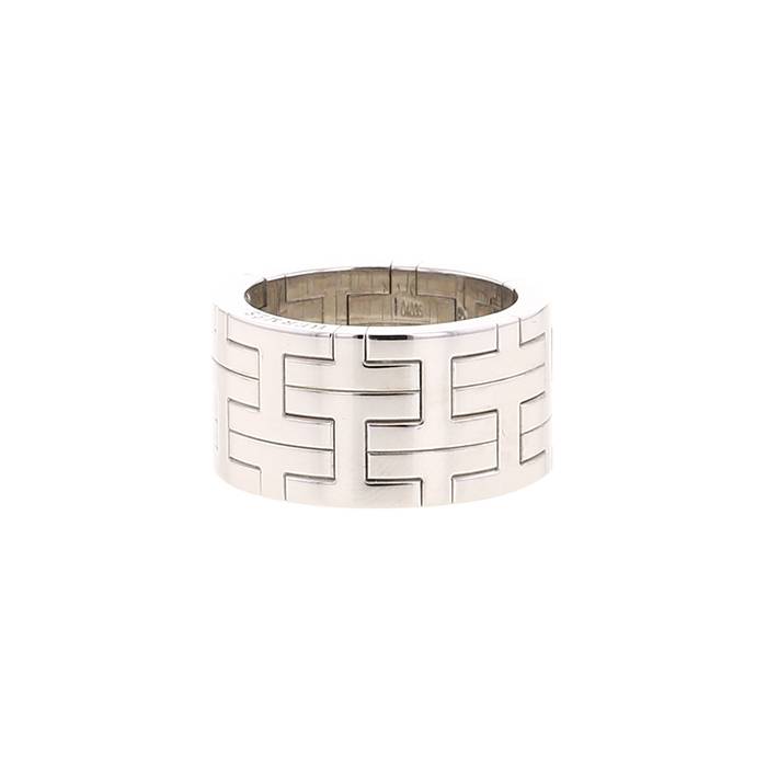 Half-articulated Hermès Khilim large model ring in white gold - 00pp