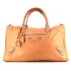 Balenciaga Classic City handbag in gold burnished leather - 360 thumbnail