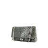 Chanel 2.55 shoulder bag in grey quilted leather - 00pp thumbnail