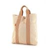 Sac cabas Hermes Toto Bag - Shop Bag en toile beige et orange - 00pp thumbnail