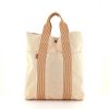 Hermes Toto Bag - Shop Bag shopping bag in beige and orange canvas - 360 thumbnail