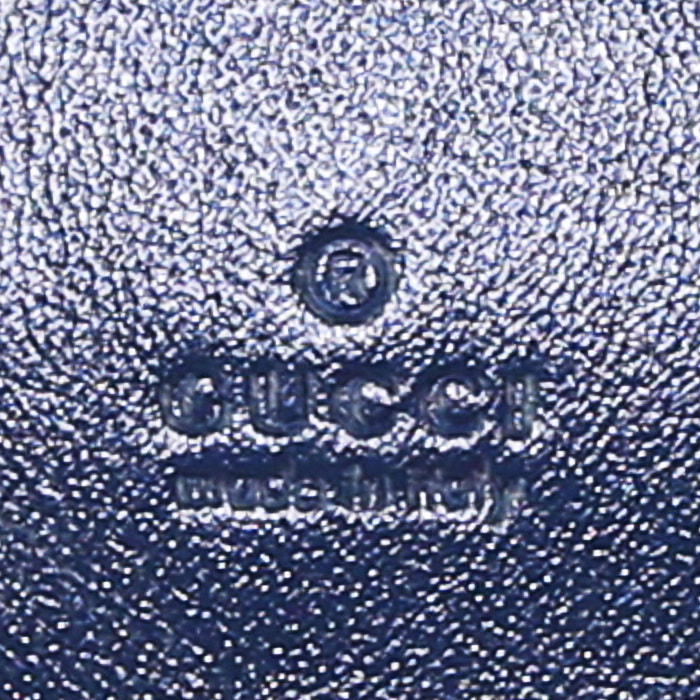 Sac bandoulière Gucci GG Marmont mini en cuir matelassé bleu-marine - Detail D3