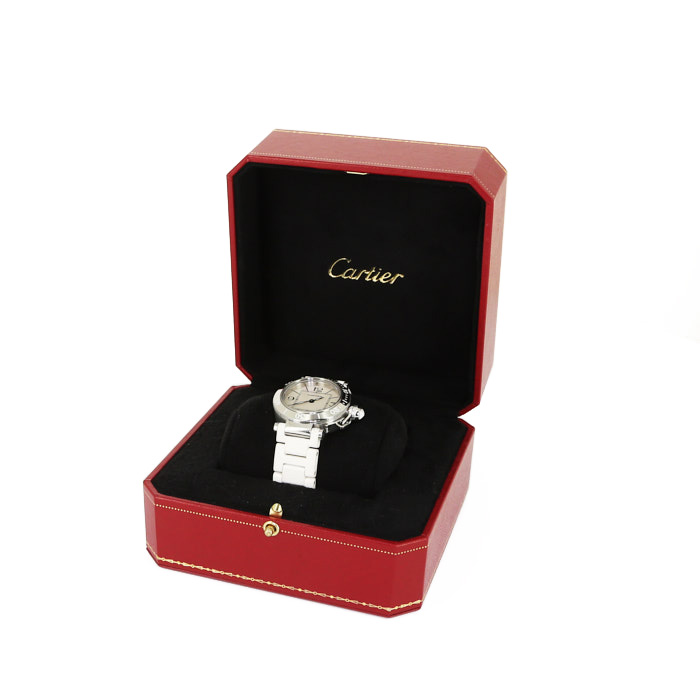 Reloj Cartier Pasha de acero Ref :  3025 Circa  2000 - Detail D2