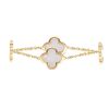 Bracelet Van Cleef & Arpels Pure Alhambra en or jaune et nacre blanche - 00pp thumbnail