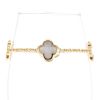 Bracelet Van Cleef & Arpels Pure Alhambra en or jaune et nacre blanche - 360 thumbnail