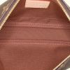 Borsa a tracolla Louis Vuitton Multi-Pochette Accessoires in tela monogram marrone con motivo e pelle naturale - Detail D3 thumbnail