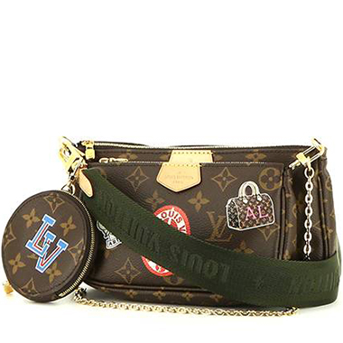 Multi pochette accessoires cloth crossbody bag Louis Vuitton Brown