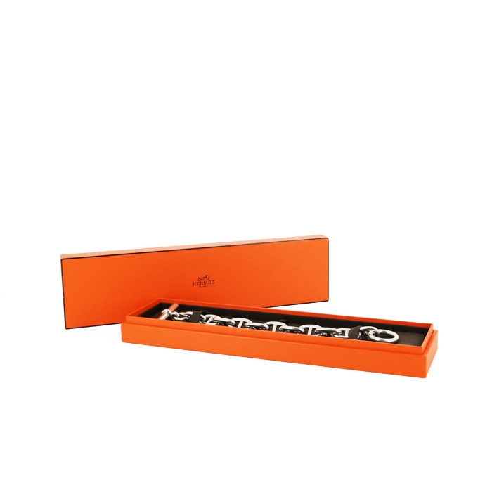 Hermes Chaine d'Ancre very large model bracelet in silver