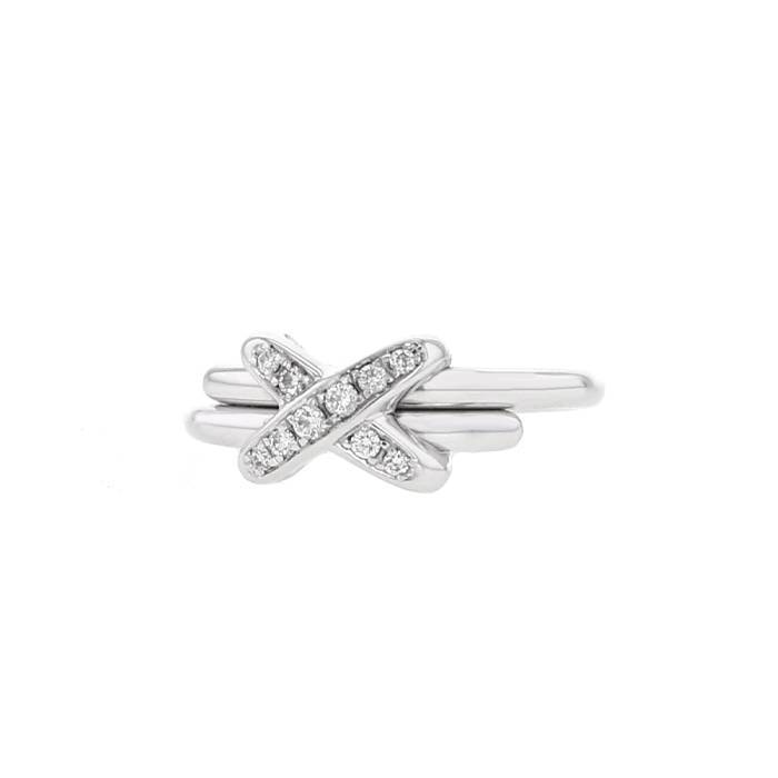 Chaumet Jeux de Liens ring in white gold and diamonds - 00pp