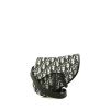 Bolso bandolera Dior Saddle en lona Monogram Oblique y cuero negro - 00pp thumbnail