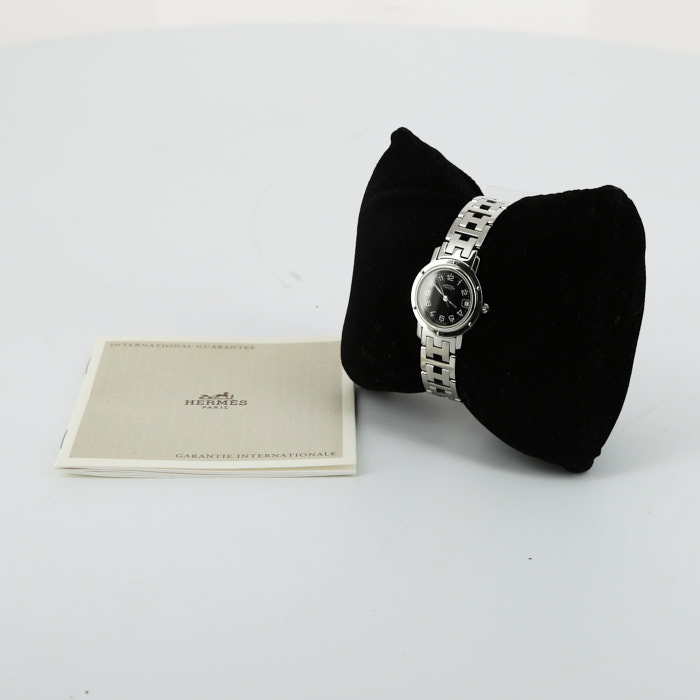 Reloj Hermes Clipper de acero Ref :  CL4.210 Circa  2016