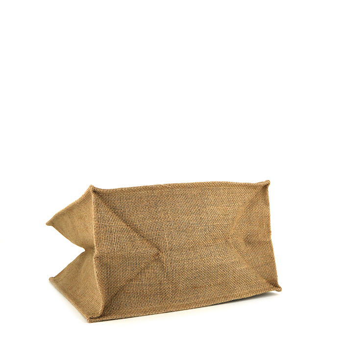 Sac à main Chanel en toile beige "Chanel à la plage'" - Detail D4