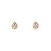 Boucheron Serpent Bohème size XS small earrings in pink gold and diamonds - 00pp thumbnail