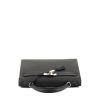 Hermes Kelly 32 cm handbag in black epsom leather - 360 Front thumbnail