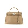 Hermes Kelly 32 cm handbag in etoupe togo leather - 360 thumbnail