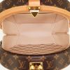 Bolso de mano Louis Vuitton Petite boîte chapeau en lona Monogram y cuero natural - Detail D3 thumbnail