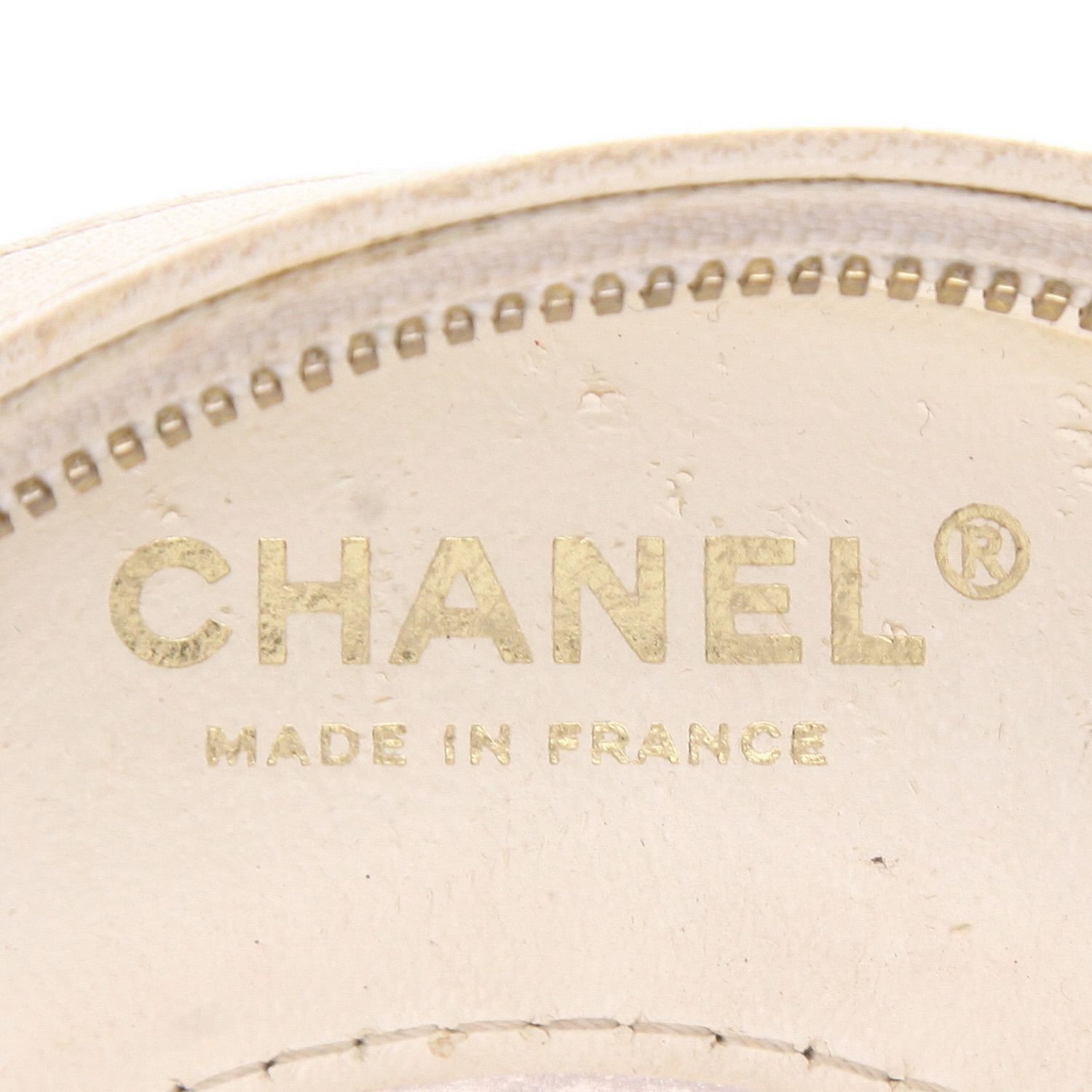 Bolso bandolera Chanel Editions Limitées en cuero blanco y rojo - Detail D2