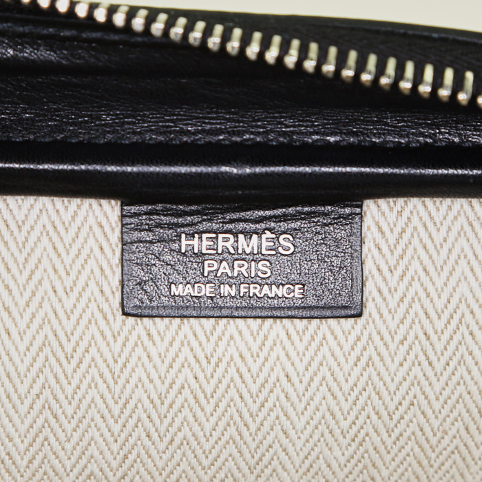 Borsa a tracolla Hermès in pelle nera - Detail D3