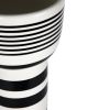 Ettore Sottsass, "Calice" vase, in white and black enameled ceramic, designed in 1959, Bitossi edition, signed, from the 1990's - Detail D2 thumbnail