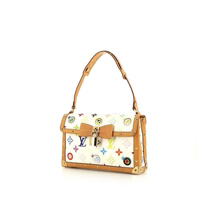Louis Vuitton Eye Miss You handbag in multicolor and white monogram canvas and natural leather - 00pp